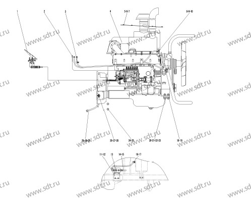 Амортизатор двигателя - 3010900052