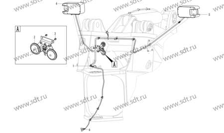 Блок фар правый передний LFRD-24V - 4130000543