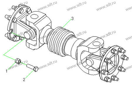 Болт карданный М12*1,25*40 - 4011000568