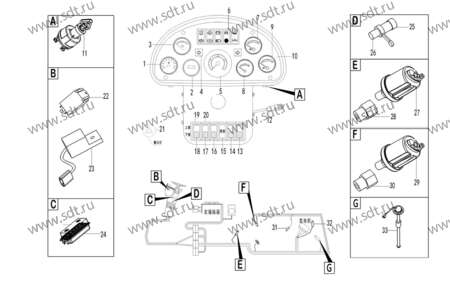 Датчик уровня топлива RG2268-M14 - 4130000302