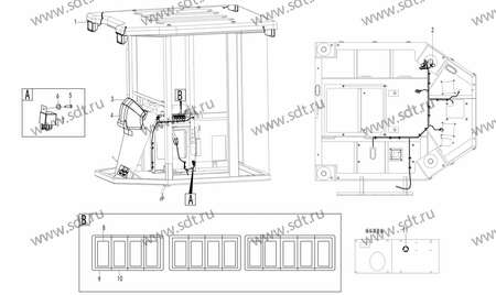 Фара кабины 148*86 - 4130001685