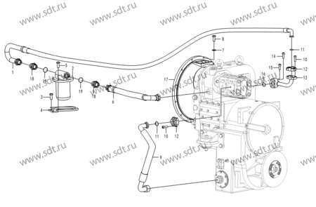 Гидротрансформатор YJSW315-2А - 4110000160