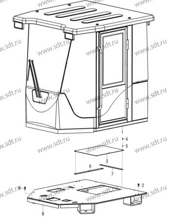 Кабина в сборе - 29290009471