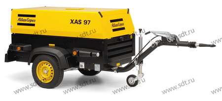Компрессор XAS 97 Dd (на шасси) с тремя молотками