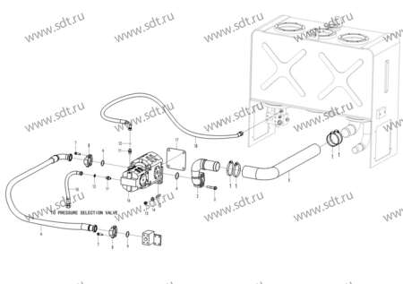 Насос шестеренный спаренный CBGJ3100/ 1010-FX - 4120001058