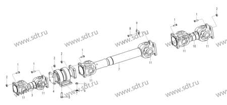 Приводной вал CDZP-343.5 - 4110000490