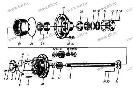 Сальник бортового редуктора LG936 HG4-492-PD130х160х12 - 4030000046