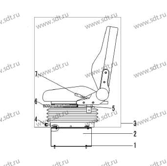 Сидение водителя LG01A - 4190001042