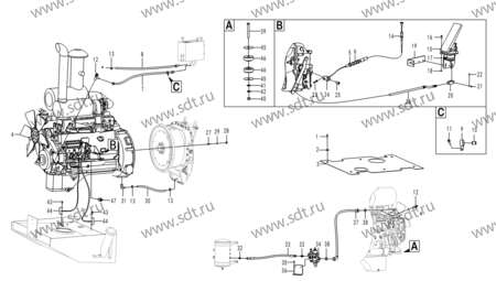 Трос газа под TD226 - 29010009212