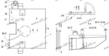 Указатель уровня топлива в баке JWZ-200 - 4120000093